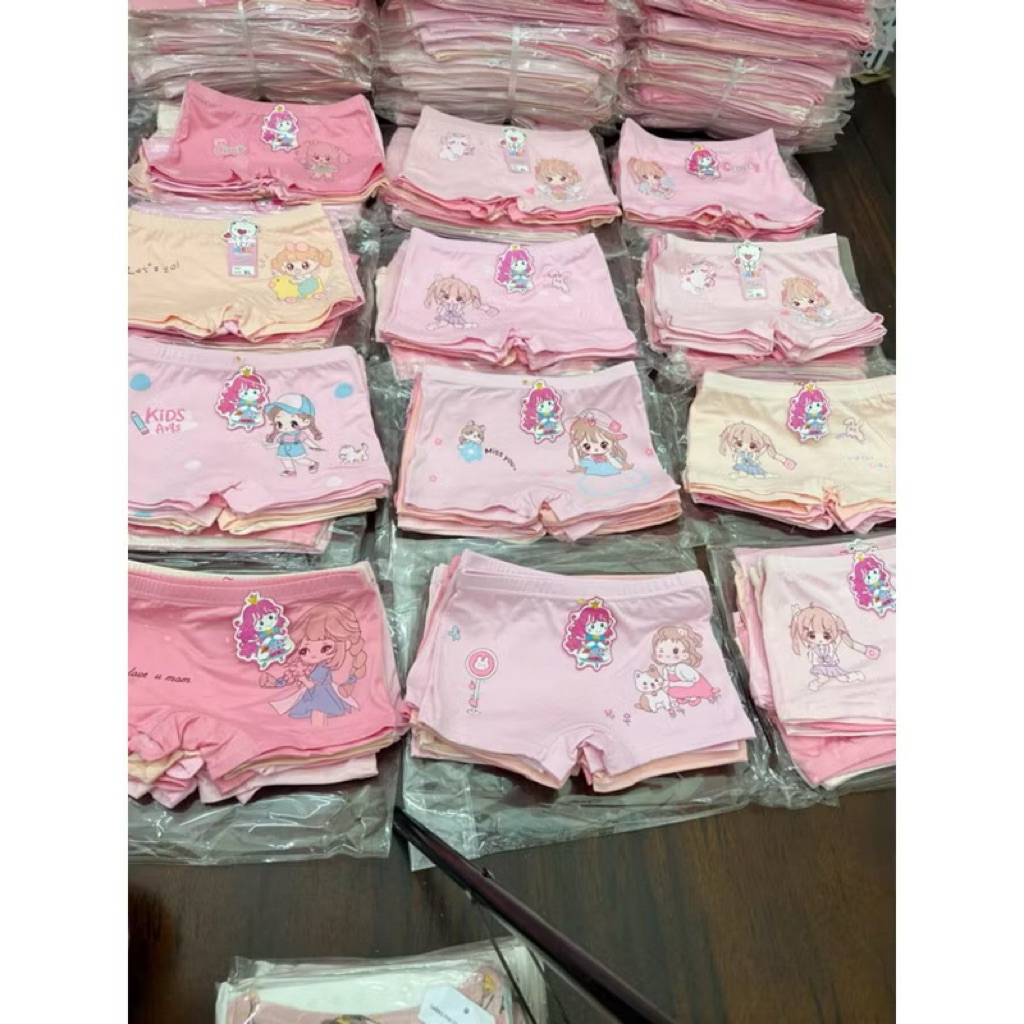 Combo quần chíp cho bé gái, quần lót bé gái size nhí+đại 10-40kg