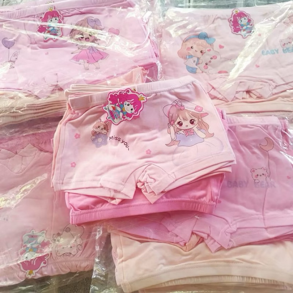 Combo quần chíp cho bé gái, quần lót bé gái size nhí+đại 10-40kg