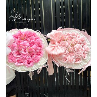 Bó hoa hồng tỷ muội sáp thơm mix hồng nơ lụa, đa dạng quà tặng sang trọng, đáng yêu, ngọt ngào,quà sinh nhật, lễ,...