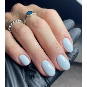 Nail box sơn trơn xanh pastel form tròn ngắn, móng tay giả basic tự gắn tại nhà TẶNG KEO LEUBOX