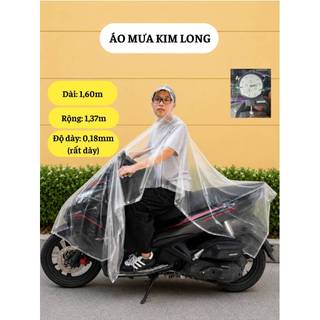 Áo Mưa Cánh Dơi Trong Suốt Unisex Cao Cấp