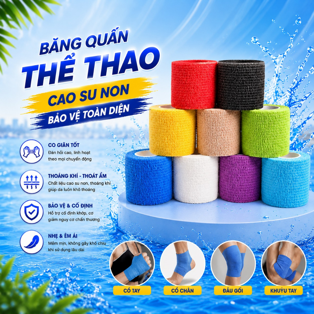 Băng Quấn Cao Su non Thể Thao