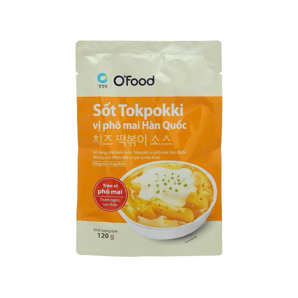 [NHẬP KHẨU CHÍNH HÃNG] Sốt Nấu Tokbokki Vị Phô Mai Ofood Thơm Ngon 120G