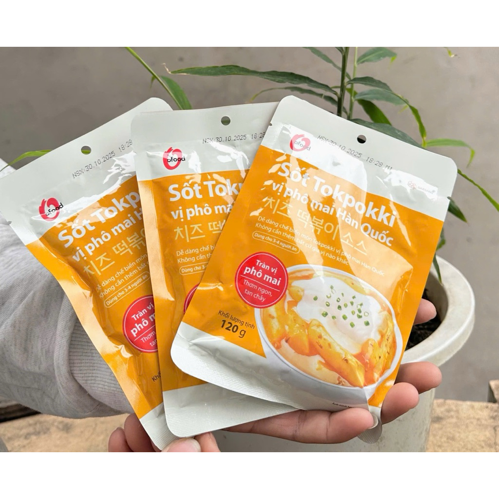 [NHẬP KHẨU CHÍNH HÃNG] Sốt Nấu Tokbokki Vị Phô Mai Ofood Thơm Ngon 120G