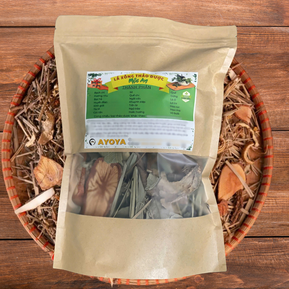 Thảo Dược Xông & Tắm Cơ Thể Mộc An AYOYA 21 Vị Thảo Dược Hỗ Trợ Giữ Ấm, Giảm Nhức Mỏi, Tặng Trà Gừng
