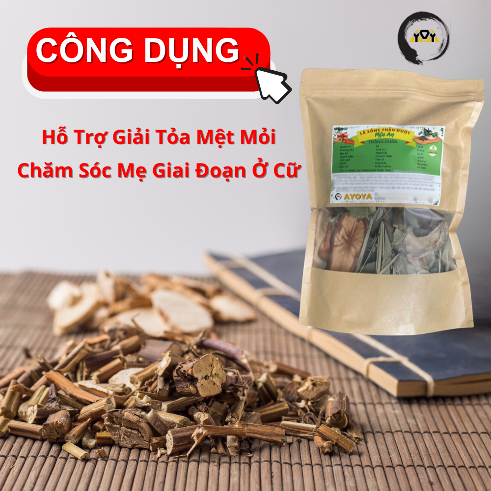 Thảo Dược Xông & Tắm Cơ Thể Mộc An AYOYA 21 Vị Thảo Dược Hỗ Trợ Giữ Ấm, Giảm Nhức Mỏi, Tặng Trà Gừng