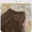 Quần Kaki Nâu Nữ Ống Suông Rộng Kèm Đai Chất Vải Mềm Đẹp, Form Suông Sang Chảnh TaLaa Clothing TL111
