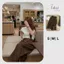 Quần Kaki Nâu Nữ Ống Suông Rộng Kèm Đai Chất Vải Mềm Đẹp, Form Suông Sang Chảnh TaLaa Clothing TL111