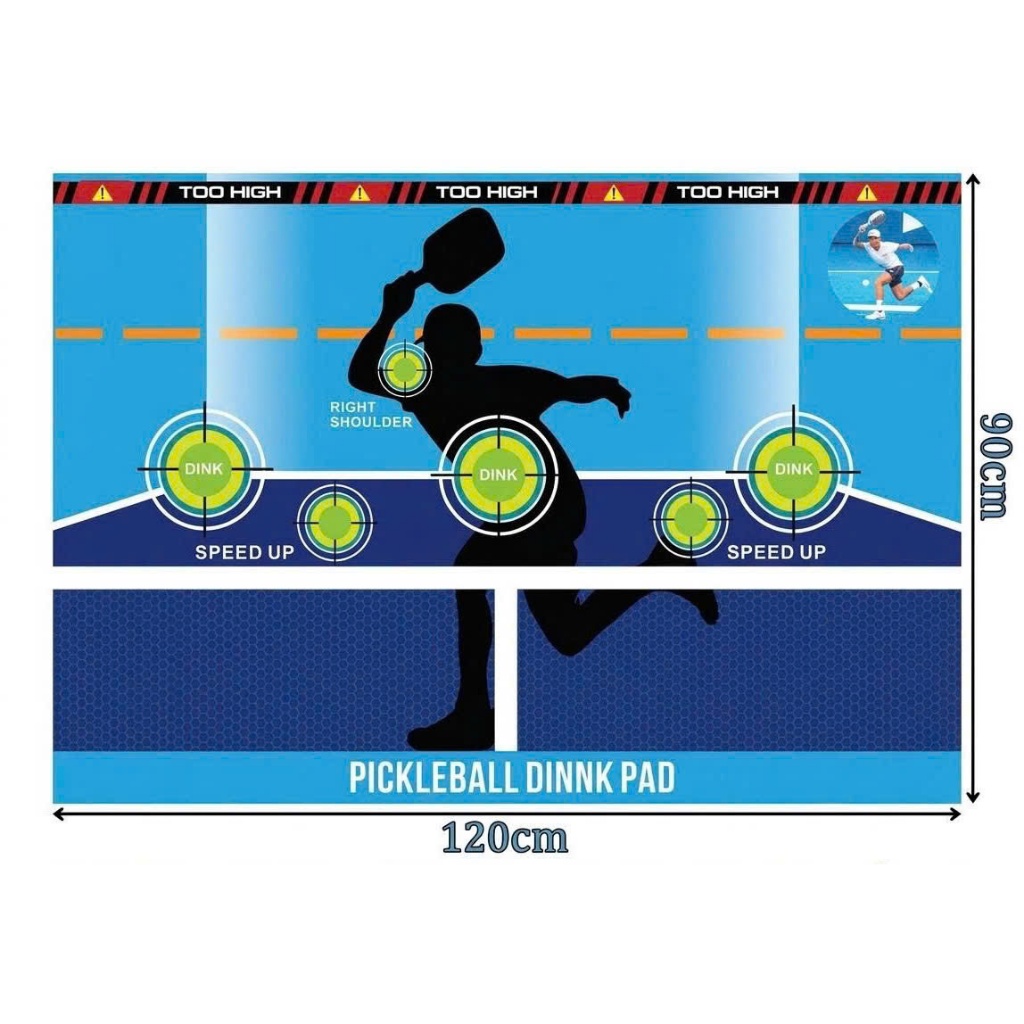 Tranh dán tường Pickleball 5D tại nhà chất lượng siêu bền giúp cải thiện kĩ năng Dink,Drive,Speed