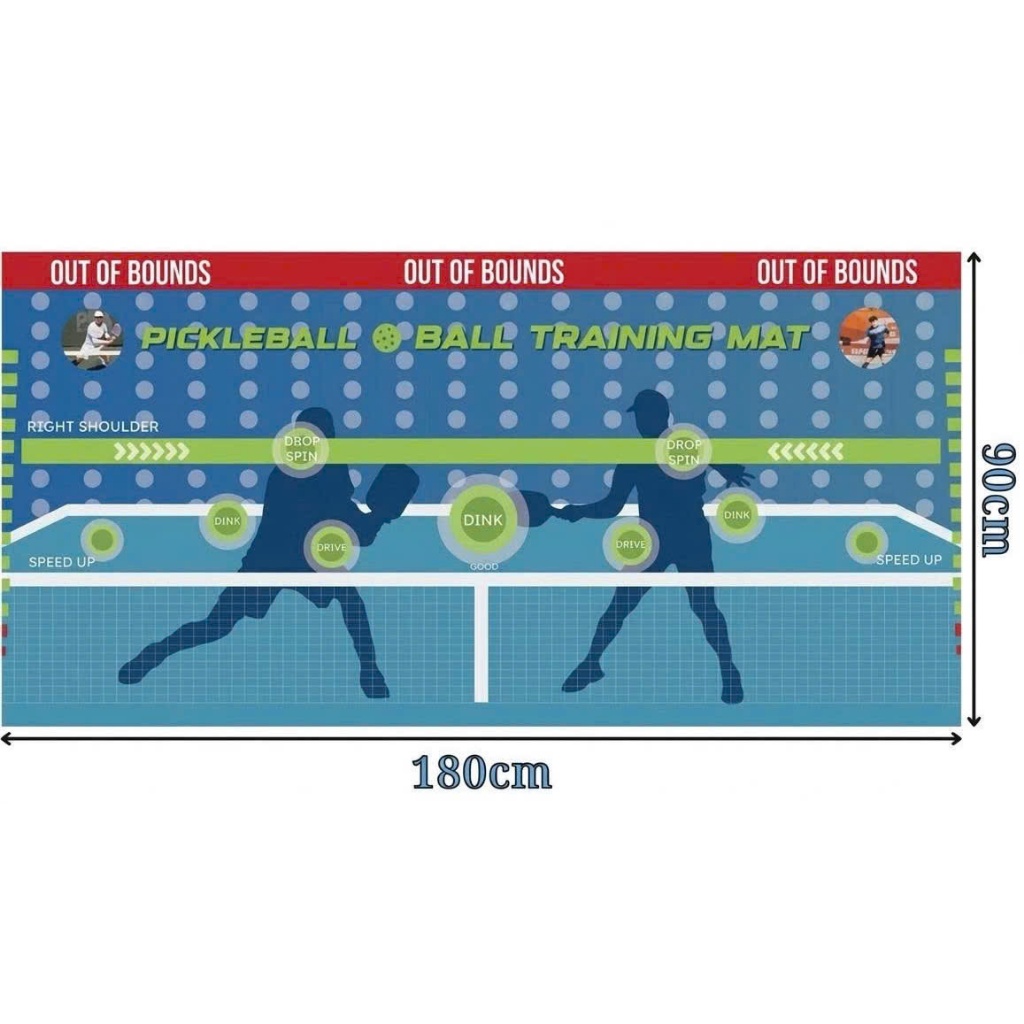 Tranh dán tường Pickleball 5D tại nhà chất lượng siêu bền giúp cải thiện kĩ năng Dink,Drive,Speed