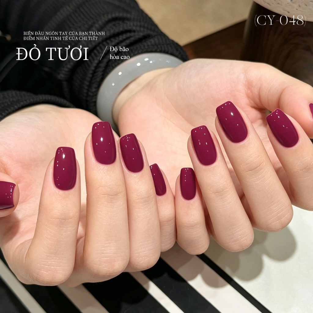 XEIJAYI 40ml-Sơn móng tay dạng gel màu tím mận pha đỏ, thích hợp cho các tiệm nail và các dự án DIY.