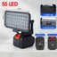 Đèn Led 55 Bóng Siêu Sáng Sử Dụng Chân Pin Phổ Thông MAKITA Có 2 Chế Độ Sáng, Có 2 Cổng Sạc USB, Tay Cầm Tiện Dụng