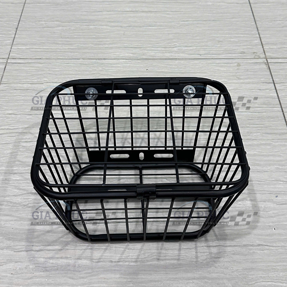 Giỏ Xe Máy Inox Đa Năng Có Nắp Rổ Đựng Đồ Phía Trước Xe Máy Cỡ Trung Bền Đẹp