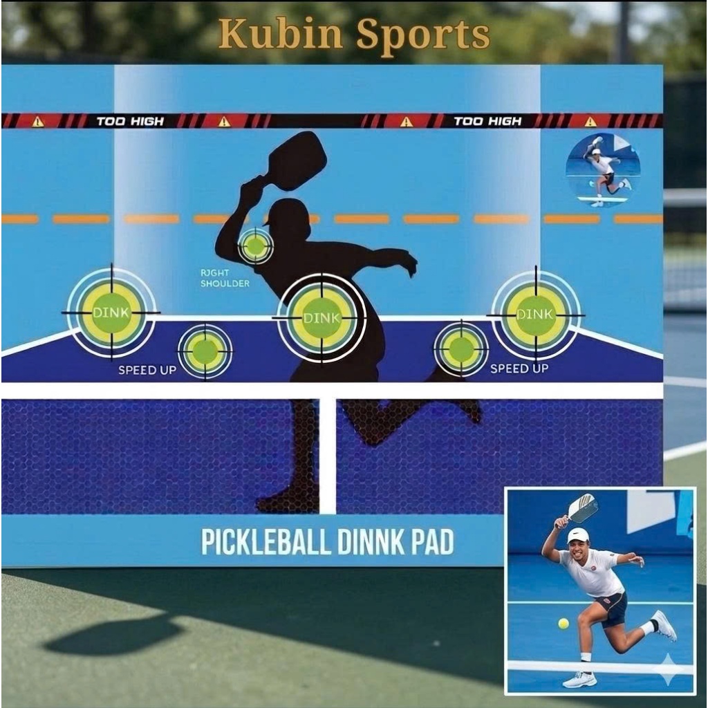 Tranh dán tường Pickleball 5D tại nhà chất lượng siêu bền giúp cải thiện kĩ năng Dink,Drive,Speed