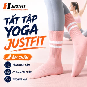 JUSTFIT Tất / Vớ chân cao cổ nữ tập yoga, chạy bộ, thể thao