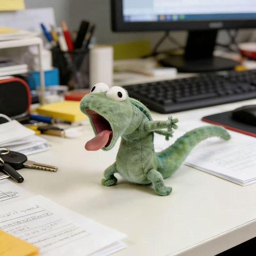 Móc Khóa Thằn Lằn Tom Lizard Đồ Chơi Nhồi Bông Vui Nhộn,Móc Khóa Treo Cặp