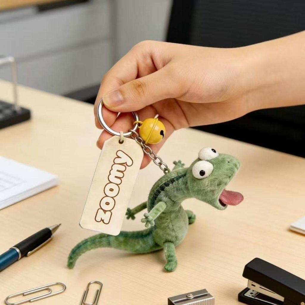Móc Khóa Thằn Lằn Tom Lizard Đồ Chơi Nhồi Bông Vui Nhộn,Móc Khóa Treo Cặp