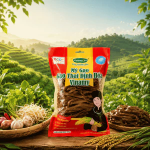 Mỳ Gạo Bao Thai Định Hóa - Sợi Bánh Đa Cua 500g - Sợi To Dai Ngon, Đặc Sản Thái Nguyên.