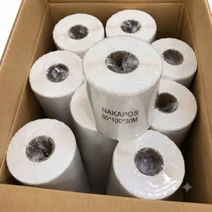 Giấy vận đơn 80x100mm dán được 80*100 in đơn hàng 8x10 In nhãn 80x100 Tem mã vạch 80*100mm giấy nhiệt