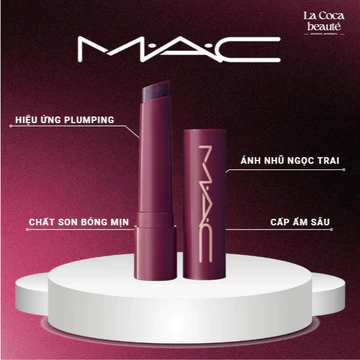 Son Bóng MAC Squirt Plumping Gloss Stick Nocturnal Pearl – Nocturna Edition, Căng Môi, Ánh Nhũ Ngọc Trai, Chính Hãng