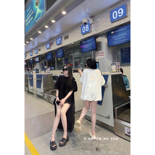 ÁO VÁY BỒNG ĐÍNH KHUY HOT HIT