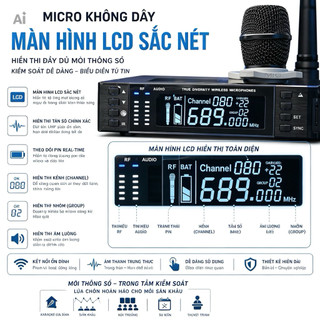 Micro JB Prosound UR30S Bắt Sóng Khỏe - Xử Lí Âm Thanh Chuyên Nghiệp,  Chống Hú Tự Động, Cảm Biến Gia Tốc, Tiết Kiệm Pin