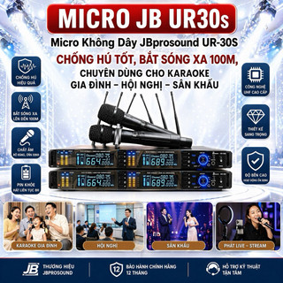 Micro JB Prosound UR30S Bắt Sóng Khỏe - Xử Lí Âm Thanh Chuyên Nghiệp,  Chống Hú Tự Động, Cảm Biến Gia Tốc, Tiết Kiệm Pin