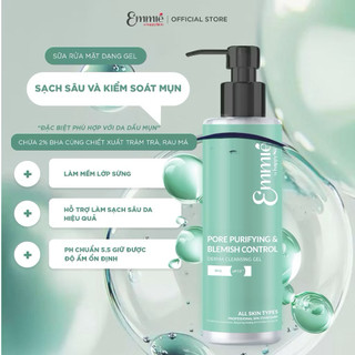 Combo 2 gel rửa mặt ngừa mụn Happyskin 180ml x SkinStory, làm sạch dịu nhẹ, giảm dầu thừa Gel BHA + Gel B5