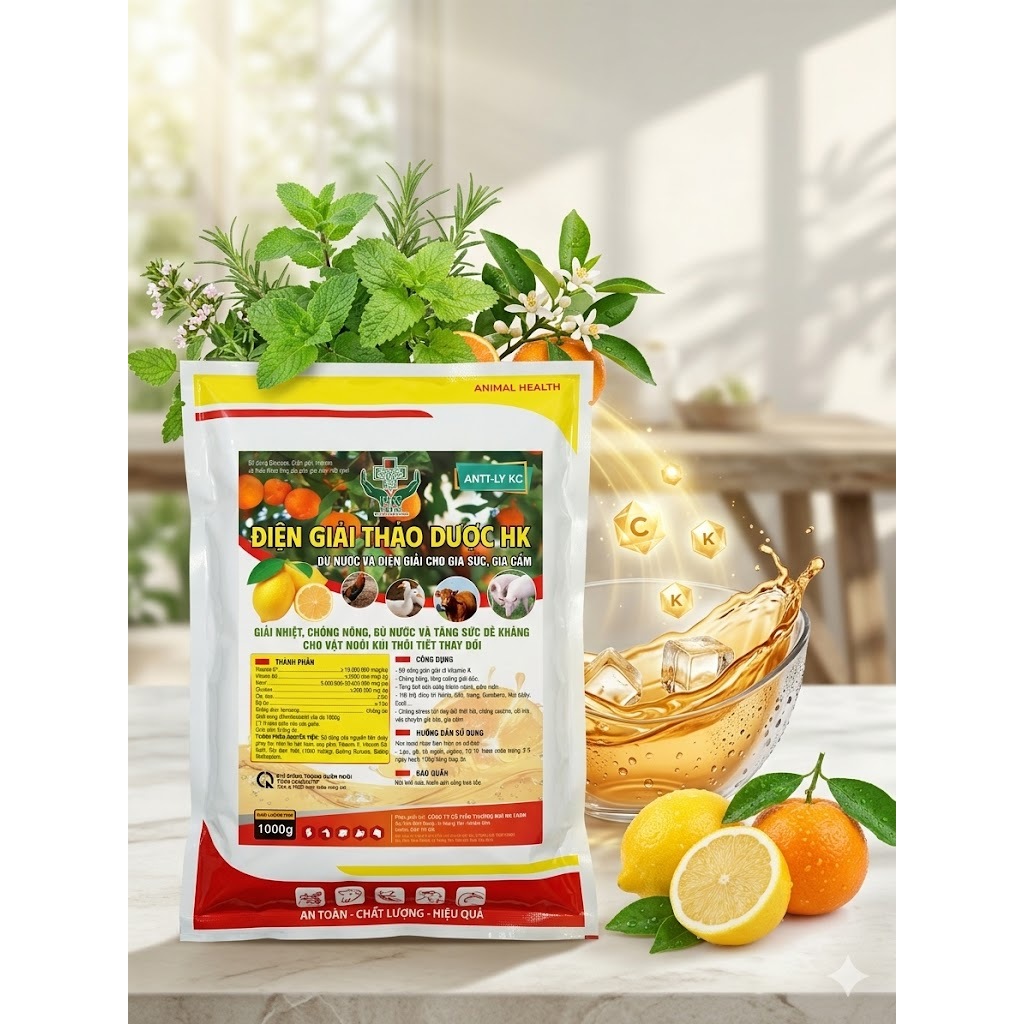 ĐIỆN GIẢI VITAMIN THẢO DƯỢC HK - Bù nước, bù khoáng, bổ sung vitamin, chất điện giải
