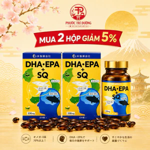 DHA.EPA+SQ 330 viên - Viên uống bố mắt, hỗ trợ tuần hoàn não - Hộp 330 viên