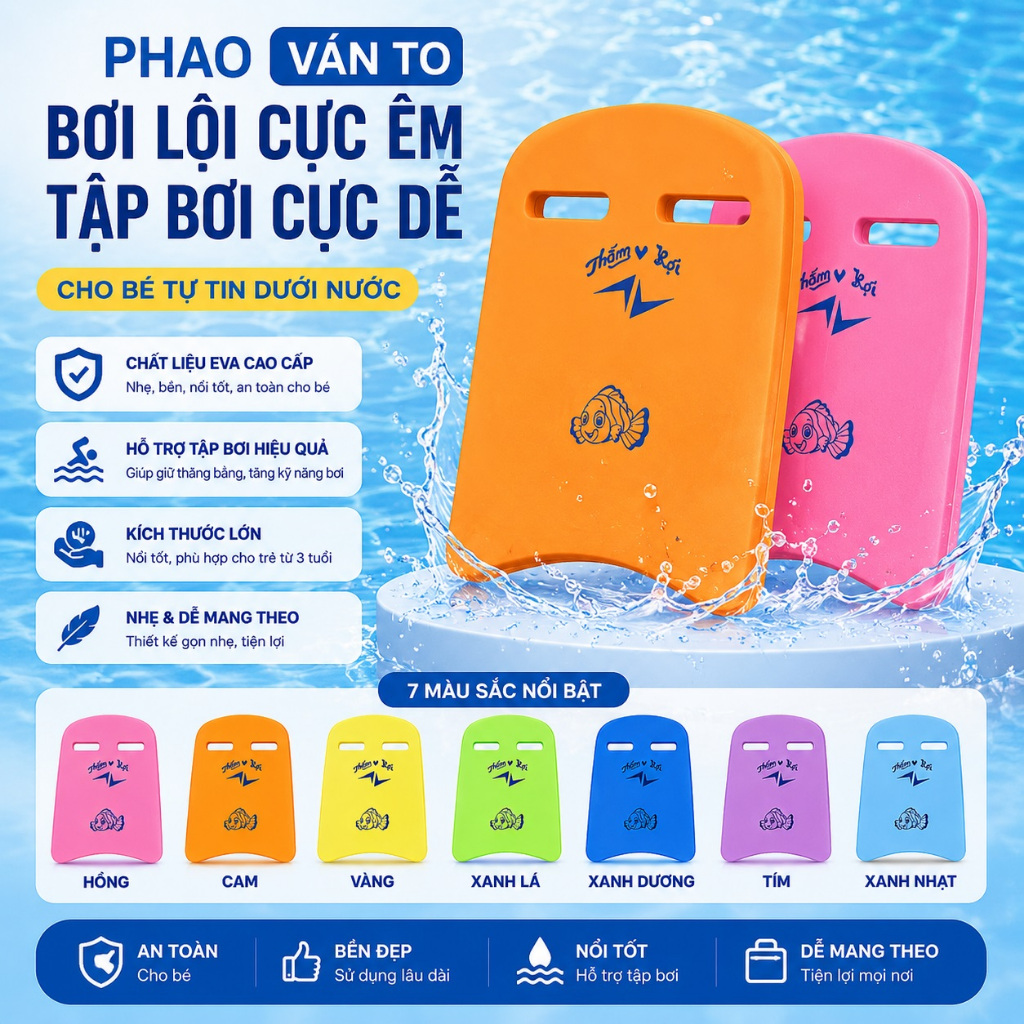 Phao ván tập bơi cho người lớn, trẻ em
