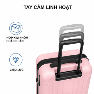 WEPLUS Vali Du Lịch Size 20 24 Khung Nhôm Siêu Nhẹ Bánh Xe 360 Vali Kéo Hàng Nội Địa Trung FWPL122