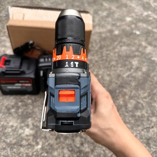 Khoan Pin LAMBRO 3 Chức Năng Đầu 13mm Autolock Động Cơ Không Chổi Than Sử Dụng Chân Pin Phổ Thông 4 cm