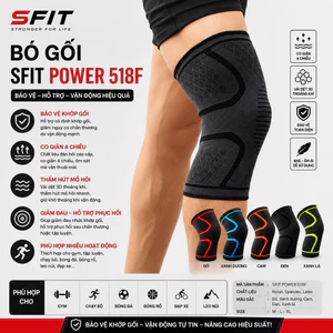 Băng bảo vệ gối chân, bó gối thể thao SFIT POWER cao cấp giá rẻ, bó gối chân, đai bảo vệ gối khi vận động thể thao