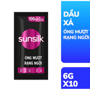 Lốc 6 Dây Kem Xả Sunsilk Óng Mượt Rạng Ngời - Hàng công ty date mới