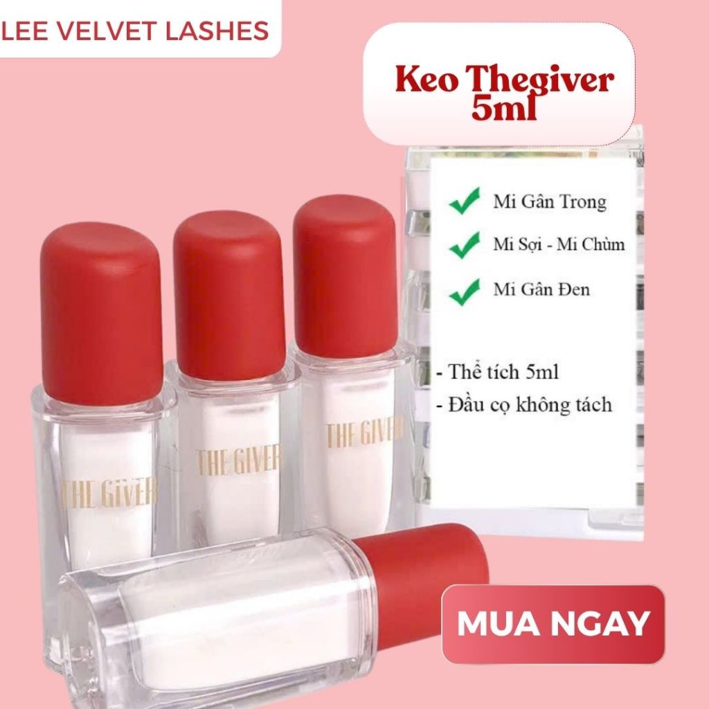 [FULLSIZE 5ML ]LeeVelvetLashes KEO MI THE GIVER II BẢNG MỚI ĐÌNH ĐÁM