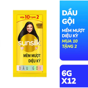Lốc 6 Dây Dầu Gội Sunsilk Mềm Mượt Diệu Kỳ - Hàng công ty date mới