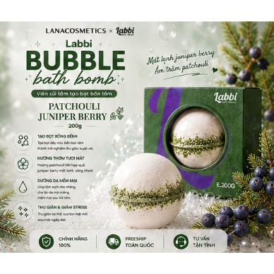 Viên tạo sủi bọt Labbi Bath Treats Bubble Bath Bomb - 200g