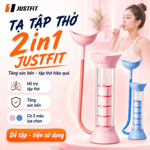 Tạ tập thở 2in1 JustFit tăng sức bền, tạ tập thở hô hấp, cơ bụng săn chắc, khuôn mặt V-line