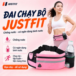 Đai chạy bộ JUSTFIT CHỐNG NƯỚC, có ngăn đựng bình nước
