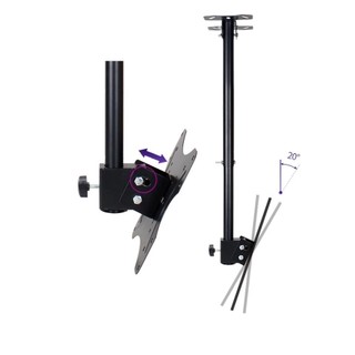 Giá Treo Tivi Thả Trần E555 (32 - 70 Inch) - Khung Treo Tivi Ngược Trần Điều Chỉnh Độ Cao Cao Cấp