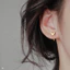 bông tai hồ điệp cong không chốt 416