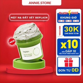 Mặt nạ đất sét Beplain Mung Bean Pore Clay Mask 120ml đậu xanh se khít lỗ chân lông giảm mụn đầu đen