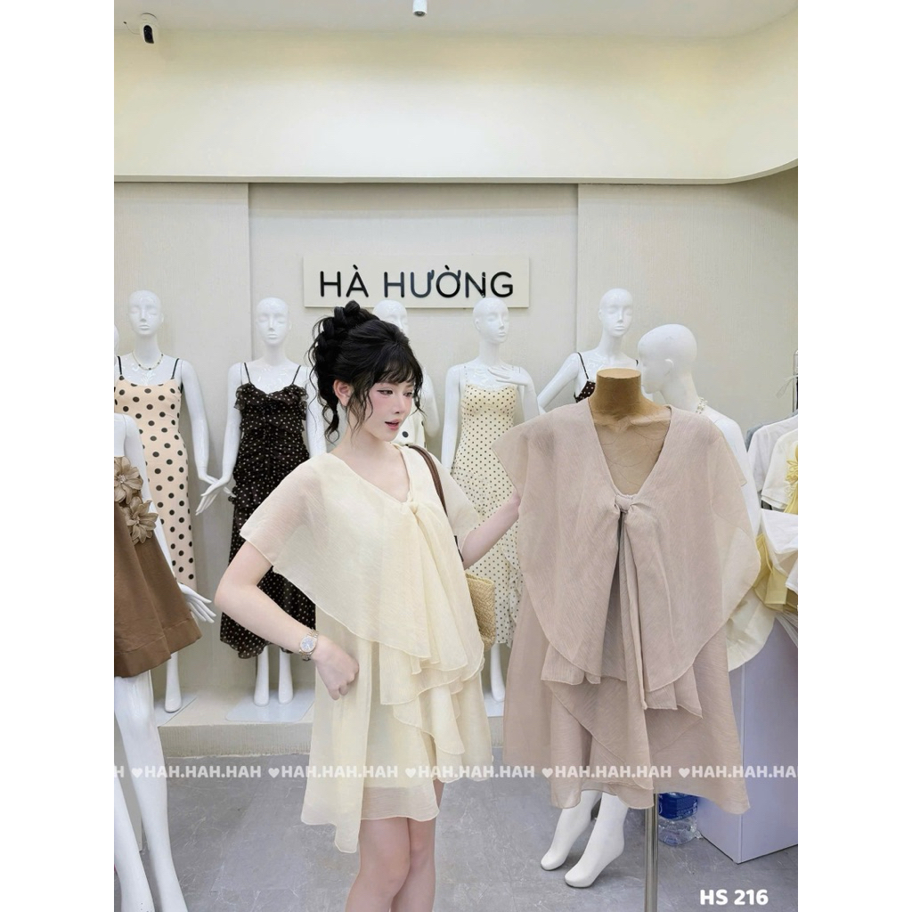 Váy tơ bèo ngực dáng xuông xinh lắm