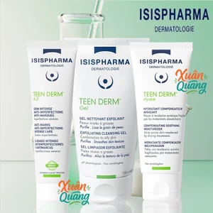 Gel rửa mặt ISISPHARMA Teen Derm Gel 150ml | ISISPHARMA Teen Derm A.Z 30ml | Teen Derm Hydra 40ml