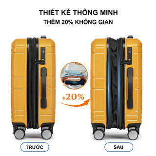 Vali Size 20 Weplus Nhựa PC Kết Hợp ABS Siêu Bền Chịu Lực Chống Va Đập Đi Lại Ngắn Ngày WPL115-20