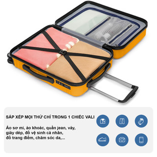 Vali Size 20 Weplus Nhựa PC Kết Hợp ABS Siêu Bền Chịu Lực Chống Va Đập Đi Lại Ngắn Ngày WPL115-20