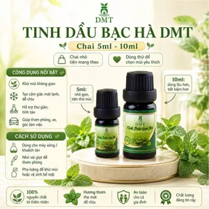 Tinh dầu Bạc Hà xông thơm phòng, treo xe hơi DMT - tinh dầu bạc hà khử mùi, kháng khuẩn - 5ml/10ml