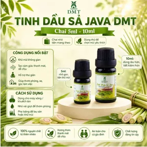Tinh dầu Sả Java xông thơm phòng, treo xe DMT - tinh dầu sả khử mùi, đuổi muỗi, kháng khuẩn 5ml/10ml