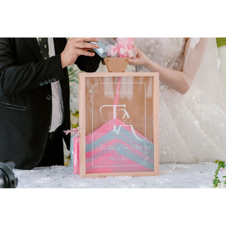 hộp rót cát khắc theo yêu cầu đã bao gồm cát